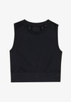 SEAMLESS VEST TOP - Μπλούζα - black
