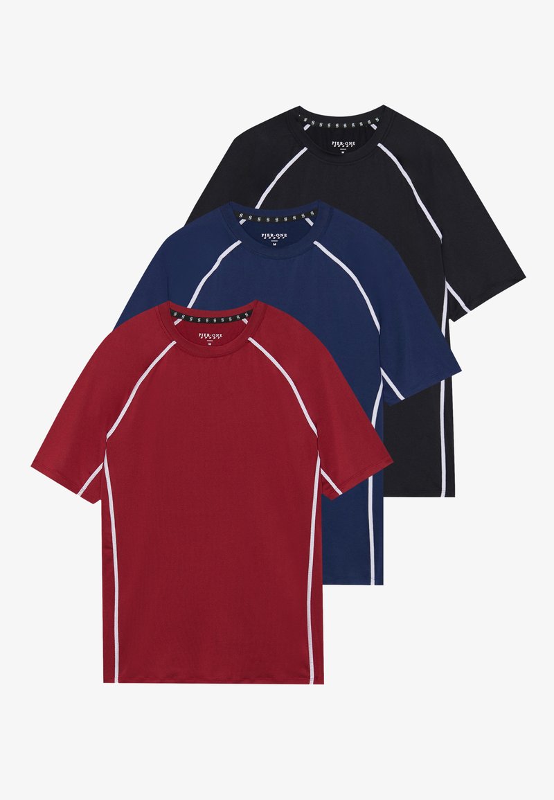 Pier One Sport T-shirt basic donkerblauw Pier One Sport T-shirt basic donkerblauw