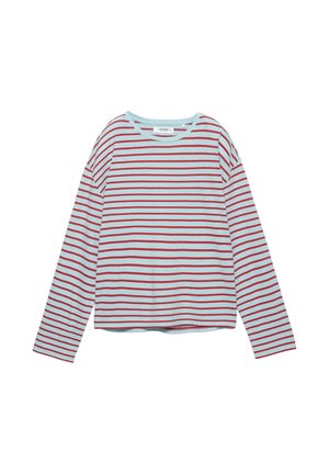 PULL&BEAR STRIPED - Bluză cu mânecă lungă - blue