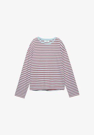 PULL&BEAR STRIPED - Bluză cu mânecă lungă - blue
