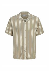 JJEJEFF STRIPE RESORT SS SN - Skjorta - crockery