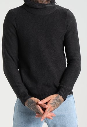 Stickad tröja - dark grey