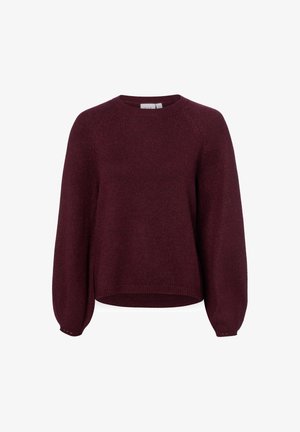 VILA, VILA STRICKPULLOVER VISAPNA - Trui - aubergine