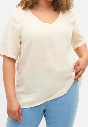 Bluse - beige