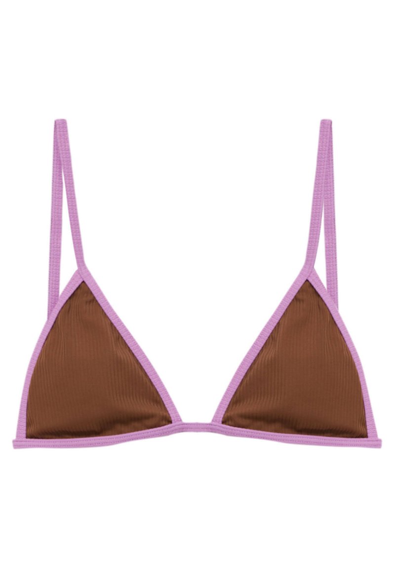 PULL&BEAR TRIANGLE Haut de bikini brown/marron ZALANDO.FR