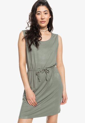 SURFS UP - Jersey dress - olive