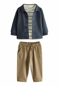 Next REGULAR FIT - SET 3 PEICE . - Treniņtērpa apakšdaļas - navy blue and tan