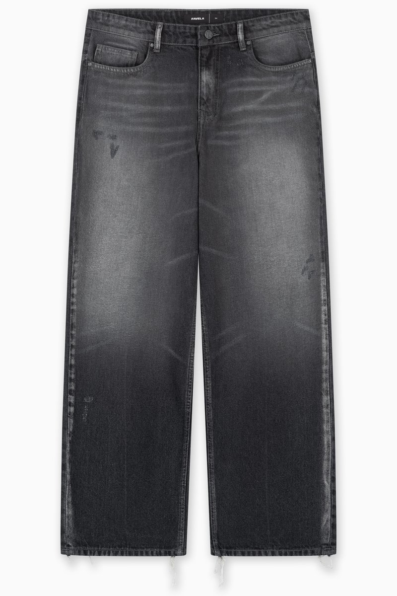 FAVELA Baggy jeans zwart denim/blackdenim