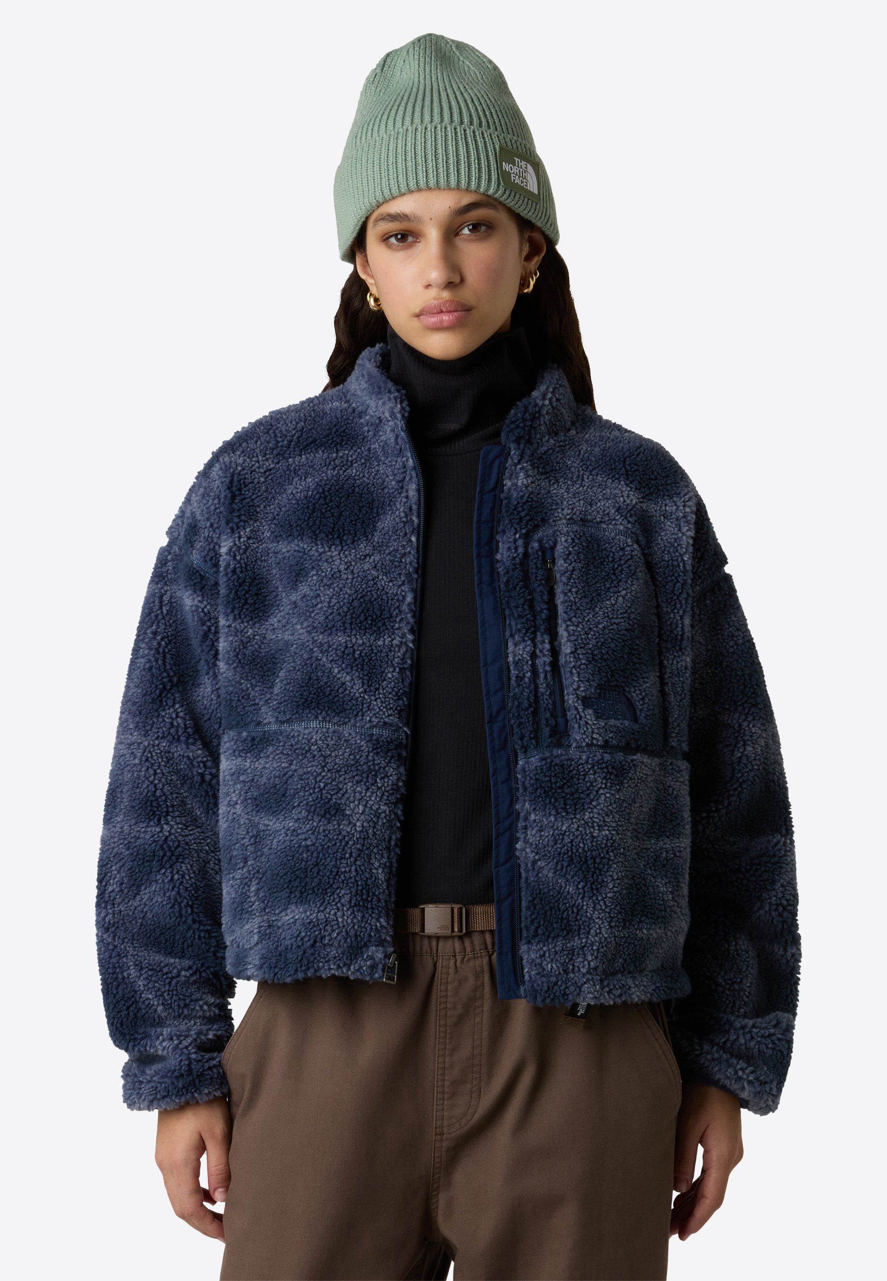 Veste Polaire Col Montant Femme Bleu Ciel | MonColRoulé