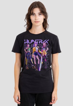 K-POP DEMON HUNTERS - HUNTRIX HUNTR/X GOLDEN TRIO POSE - Print T-shirt - black