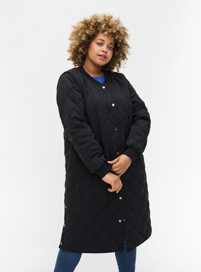 Damen Parkas | Zizzi 2-IN-1 MIT TASCHEN Wintermantel black/schwarz - PX94636 Damen Parkas | Zizzi 2-IN-1 MIT TASCHEN Wintermantel black/schwarz - PX94636