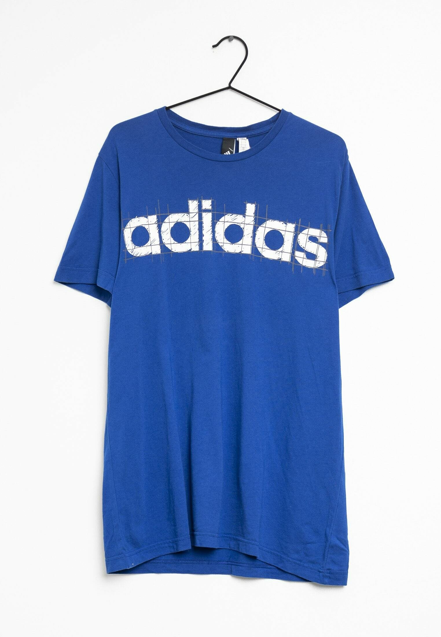 adidas Originals T-shirt print - blue/blauw - (Pre-owned) - Zalando.be