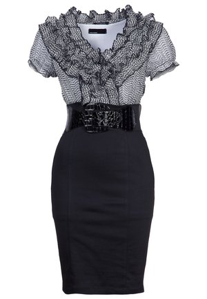 Robe chemise - black denim