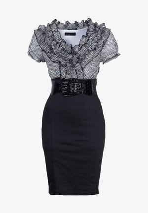 Morgan, Robe chemise - black denim