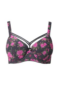 TRUYOU SOFTCUPS ZIERBÄNDER - Bygel-bh - black