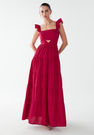 ELSI - Maksi garuma kleita - red