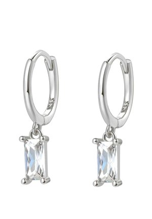BAGUETTE HOOPS - Ohrringe - silberfarben