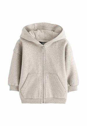Next, REGULAR FIT - SOFT TOUCH ZIP THROUGH HOODIE - Zip-up sweatshirt - oatmeal marl