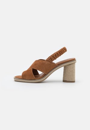 Sandales - cognac