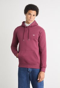 GANT SHIELD - Hoodie - wine red