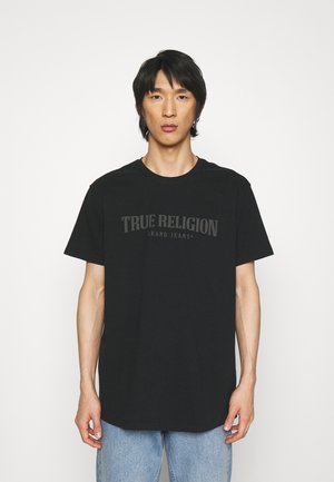 CREWNECK TRUE LOGO - Print T-shirt - black