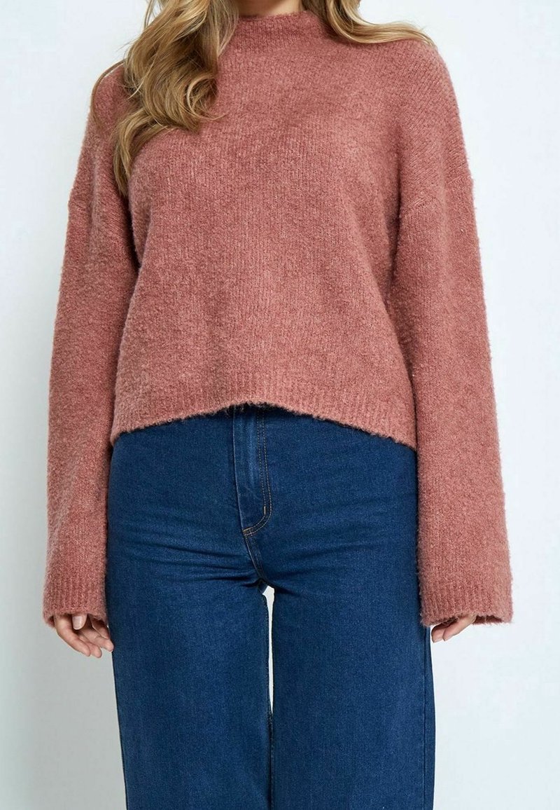 Minus Stickad tröja - pink