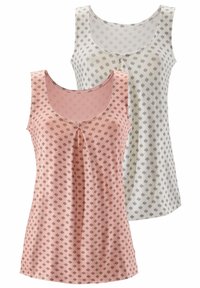 LASCANA - 2 PACK - Top - rosa/creme Miniatuurafbeelding 1