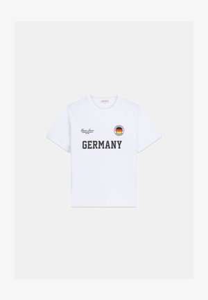 Guess Jeans, NATION T-SHIRT - T-shirts print - gemustert multicolor