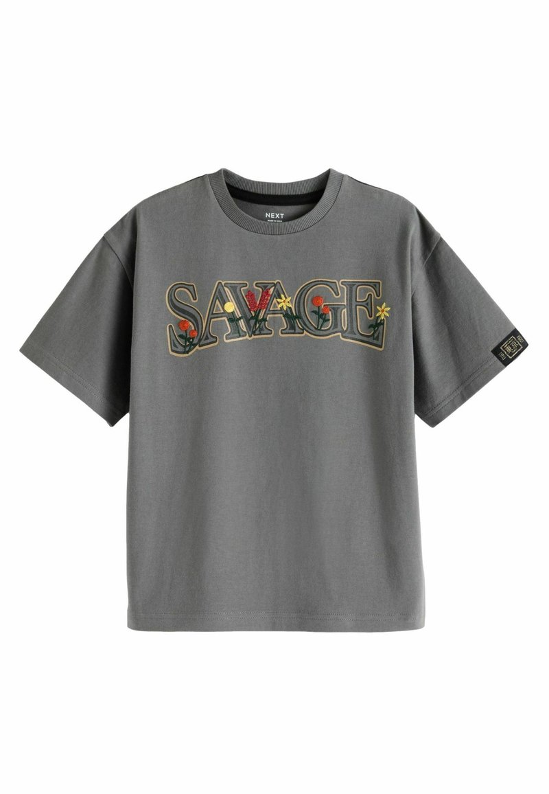 Next GRAPHIC  - Marškinėliai su spaudiniu - grey embroidery