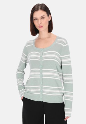 Kardigán - sage green offwhite