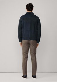 Façonnable Giacca di pelle - dark denim blue
