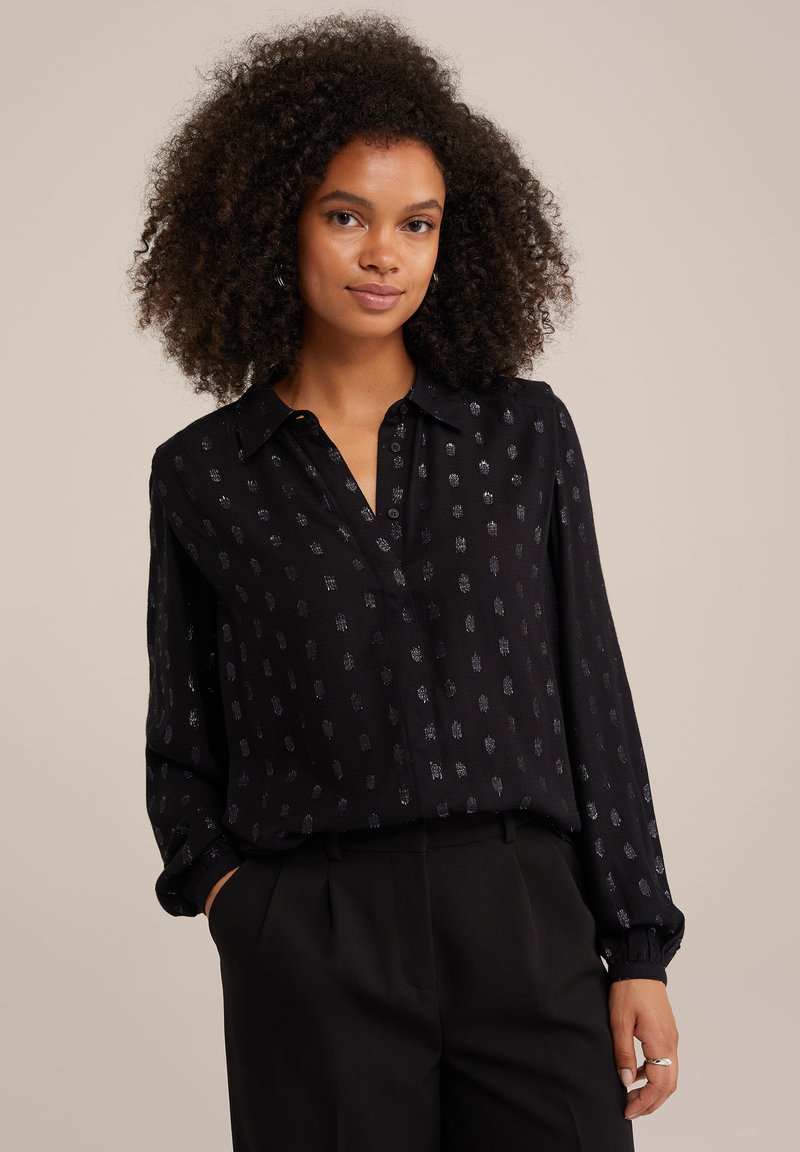 WE Fashion Bluza z gumbi - black