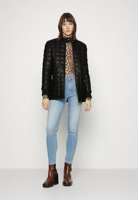 DEPECHE JACKET - Casaco de couro - black