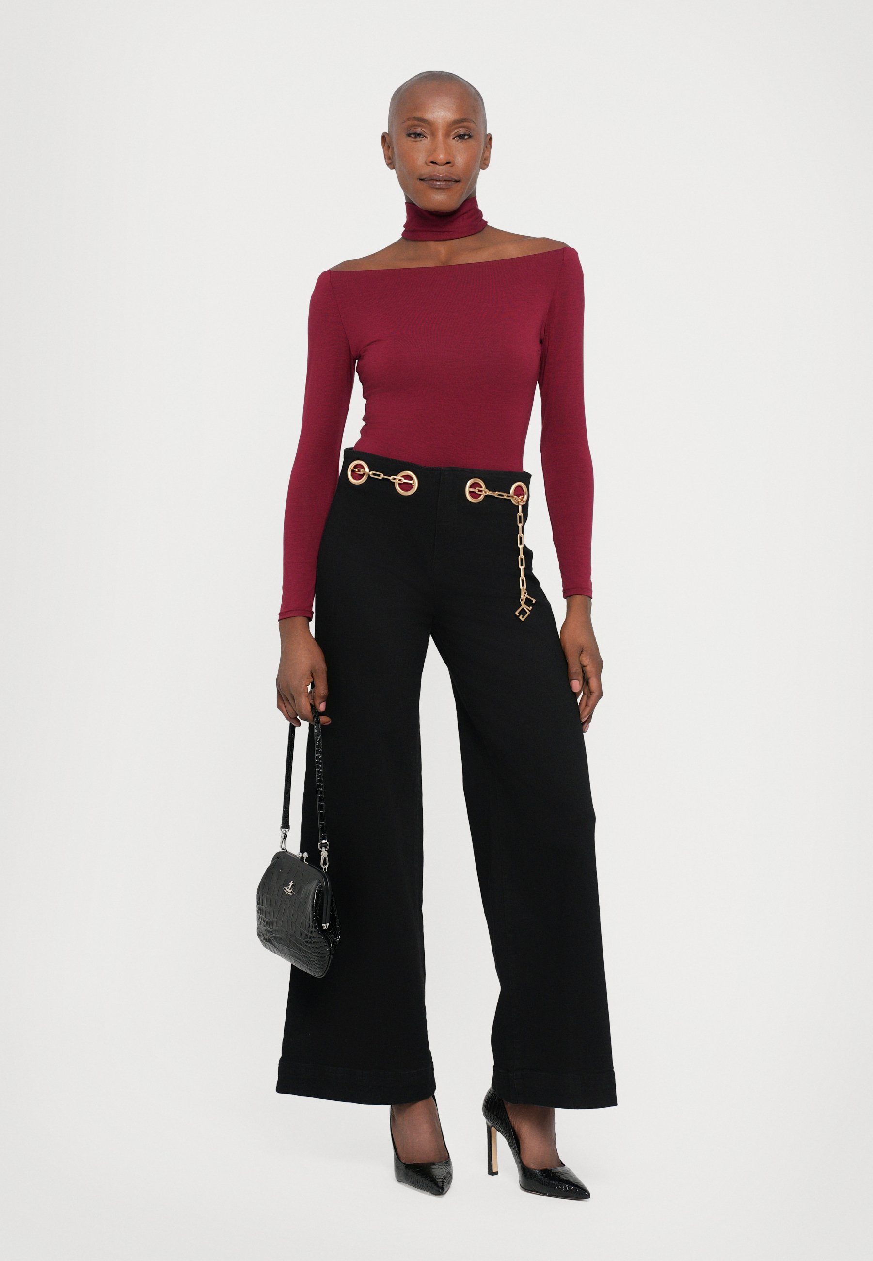 Cult Gaia SYDNEY PANT - Wide Leg - black - Zalando.ie