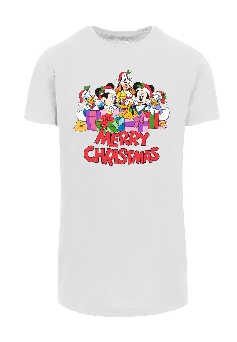 F4NT4STIC DISNEY MICKY MAUS WEIHNACHTEN - T-Shirt print - white/weiß