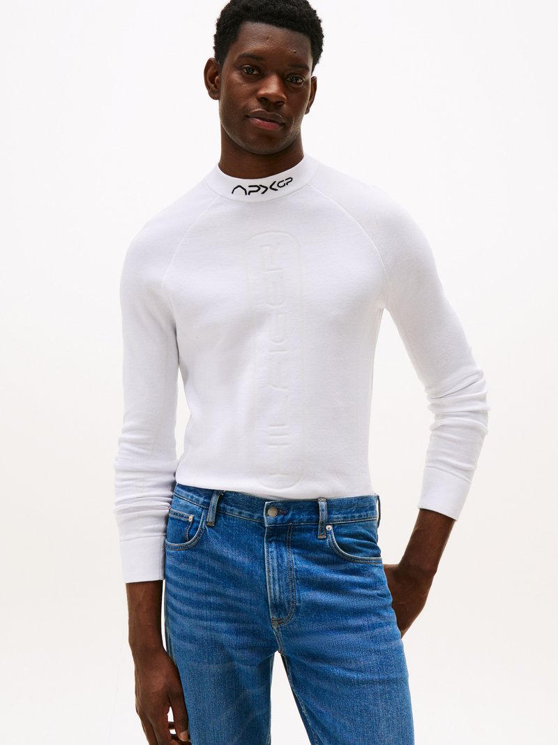 Tommy Hilfiger F1 MOVIE RACING LS MOCKNECK - Jersey de punto - optic white