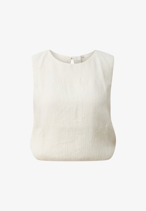 QS, BLUSE - Blouse - weiß