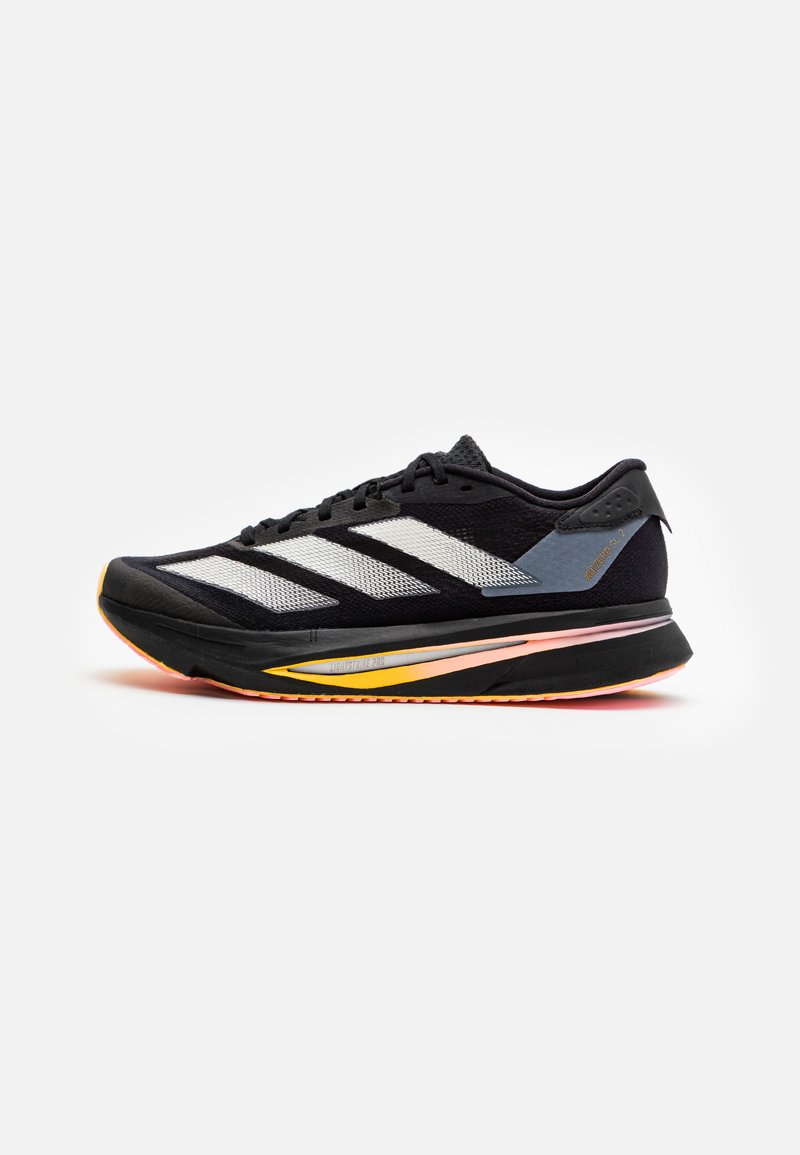adidas Performance ADIZERO   - Laufschuh Straße - core black/zero metallic/spark
