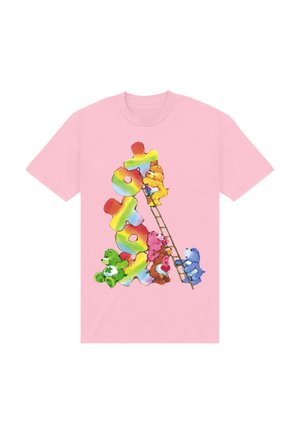 CARE BEARS BIRTHDAY BEAR XOXOX CLIMBING LADDER - Camiseta estampada - light pink