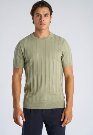 CREW NECK - T-shirt print - dusty green