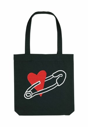 COEUR PINS PRINT - Cabas - black