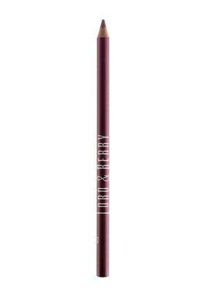 Dunkler burgunderfarbener Lippenkonturenstift mit dem Markennamen "Lord & Berry" vertikal auf weißem Hintergrund gedruckt.