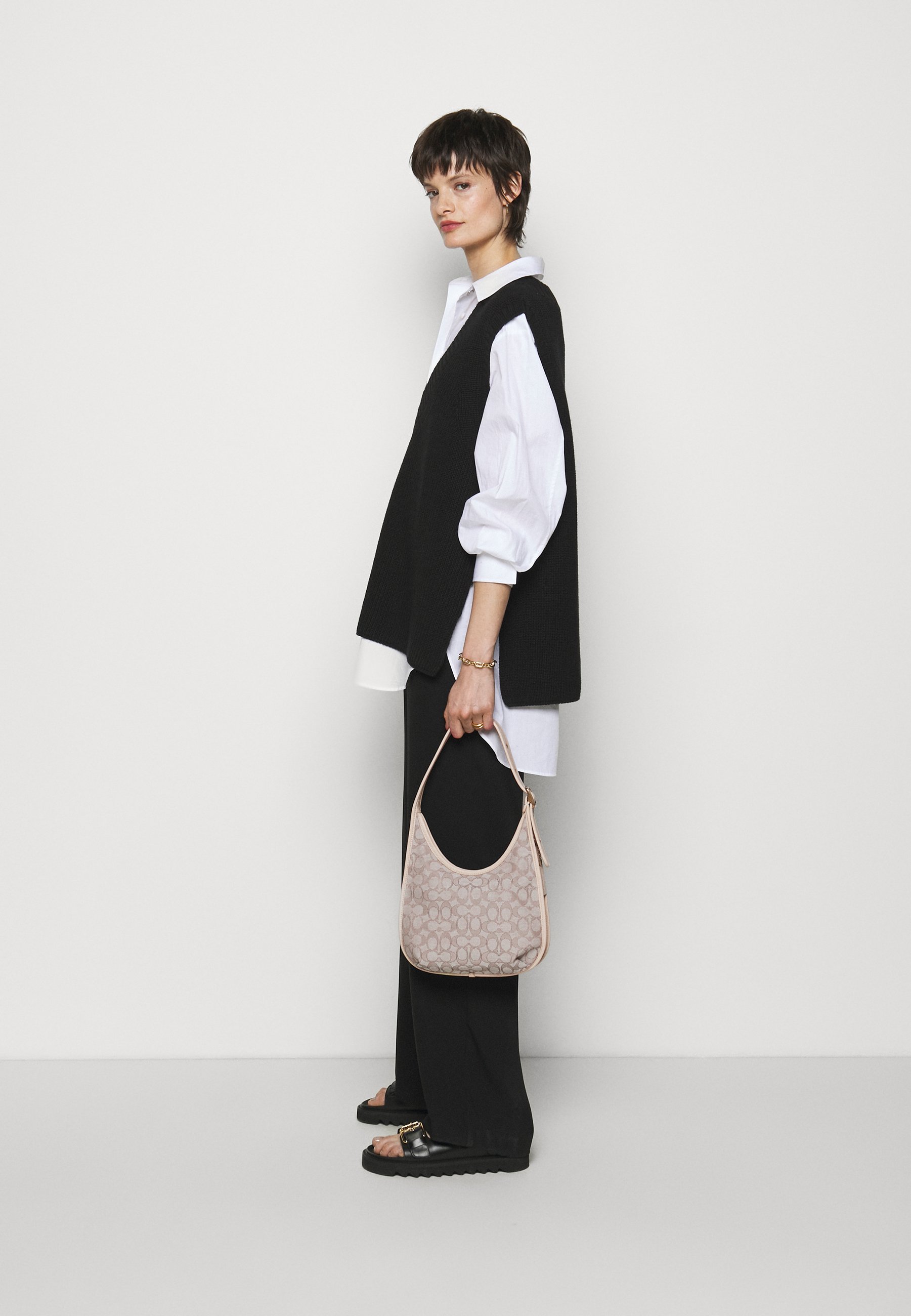 coach ergo leather shoulder bolsa