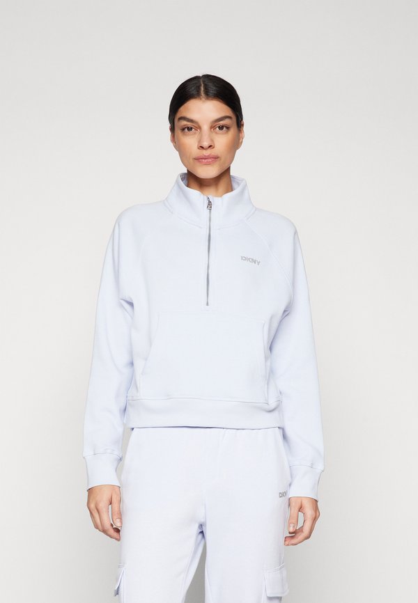 MINI STUD LOGO HALF ZIP PULLOVER WITH POCKET - Sweatshirt - rain