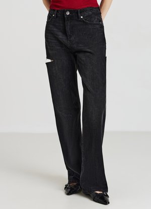 Calliope CON STRAPPI - Wide Leg - nero denim