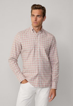 MOULINE CHECK - Shirt - brick red