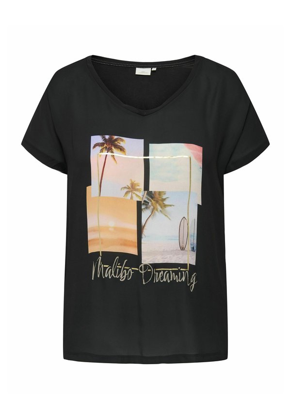 CARKETTY LIFE V NECK MIX TEE - Print T-shirt3