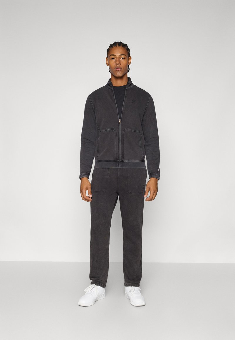 Champion WASH SWEATSUIT FULL ZIP SUIT SET - Treningsdress - black