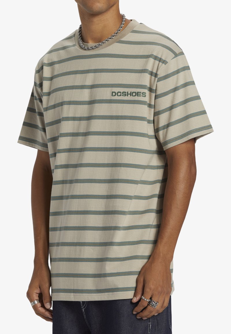 DC Shoes T-shirt imprimé - silver lining upstate stripe