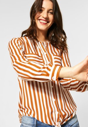 Button-down blouse - orange